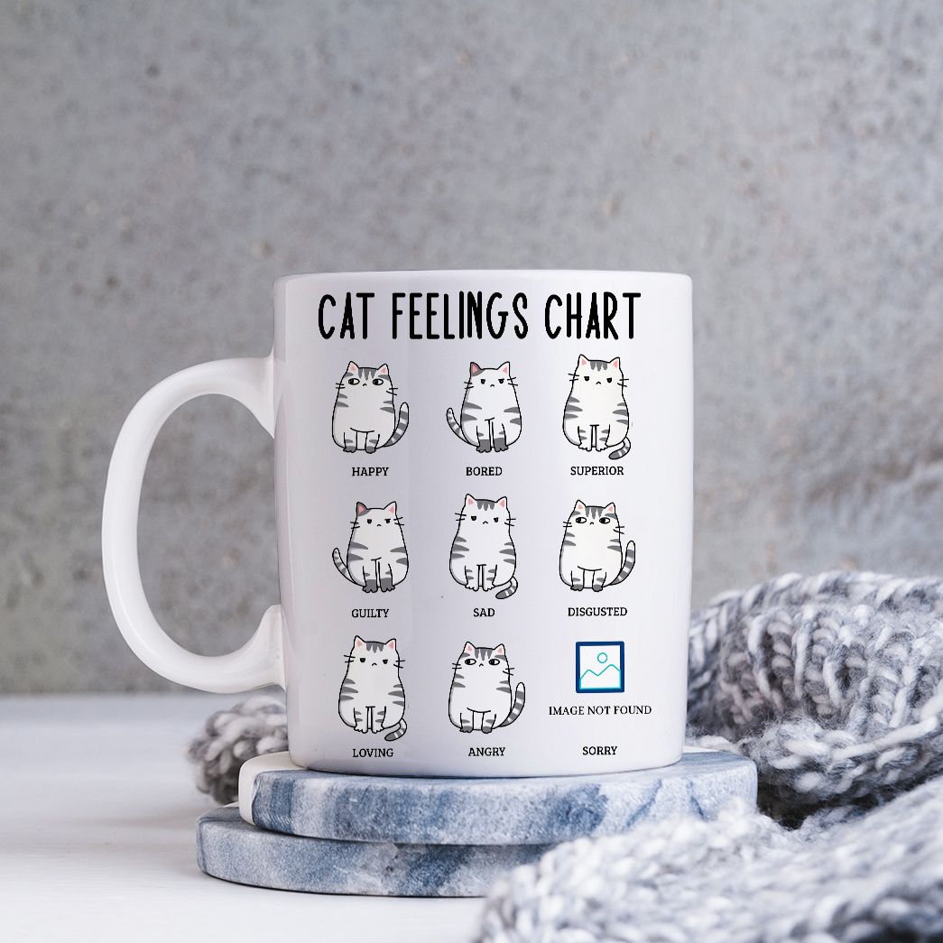 Cat Feelings Chart Coffee Mug