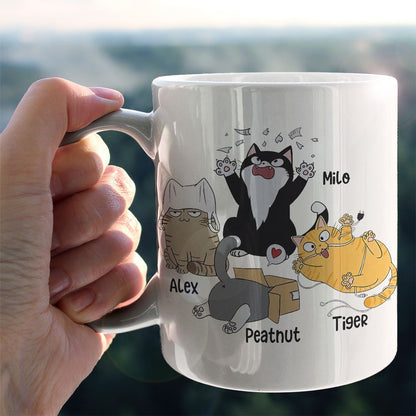 Proud Mom Of Naughty Cats Mug