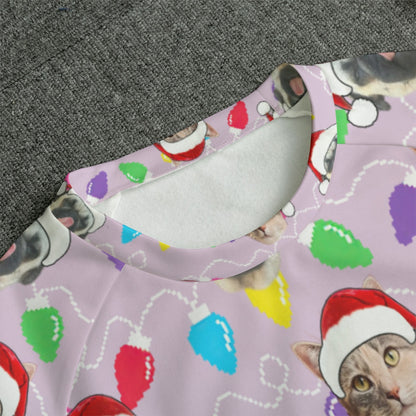Personalized Pet Dog Cat Christmas Light Unisex Pajama Set