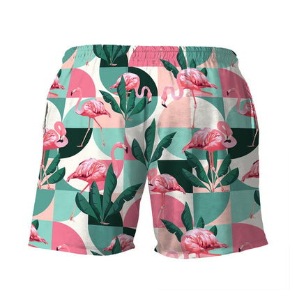 Pink Flamingo Hawaiian Button Shirt