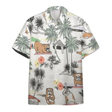 Load image into Gallery viewer, Bulldog Yoga Hawaii Button Shirt
