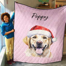 Load image into Gallery viewer, Personalized Pet Christmas Quilt
