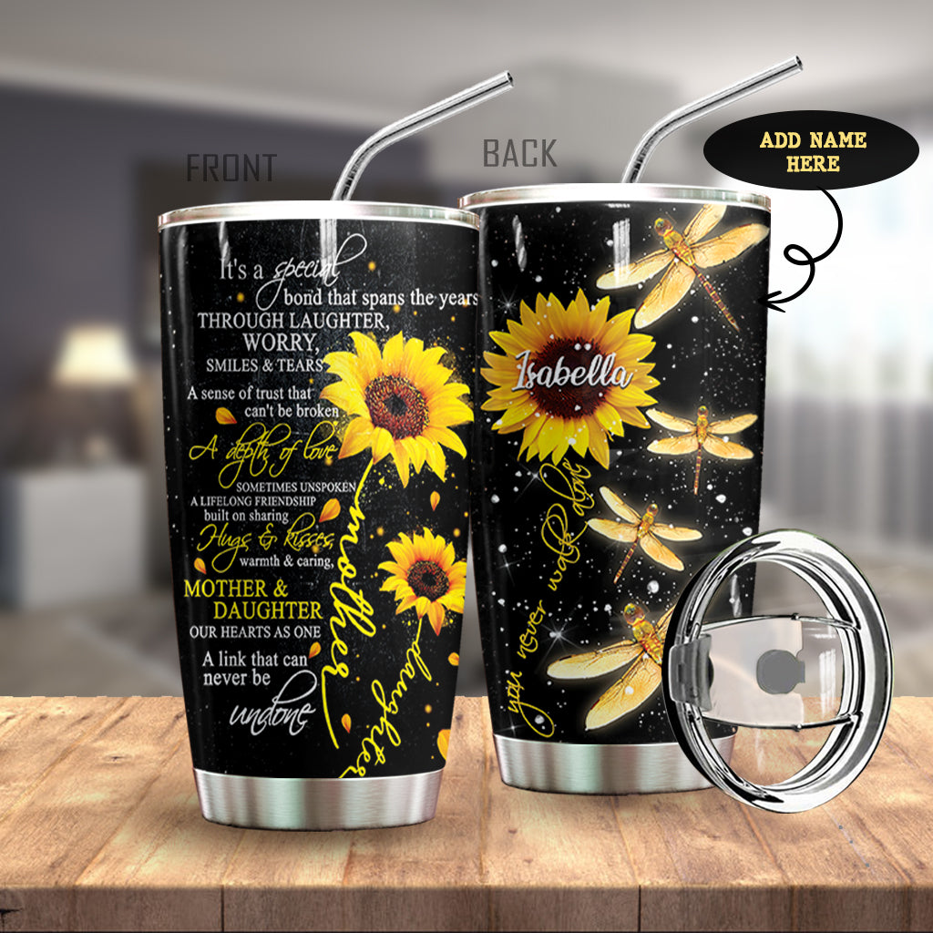 Dragonfly Mother Personalized Tumbler