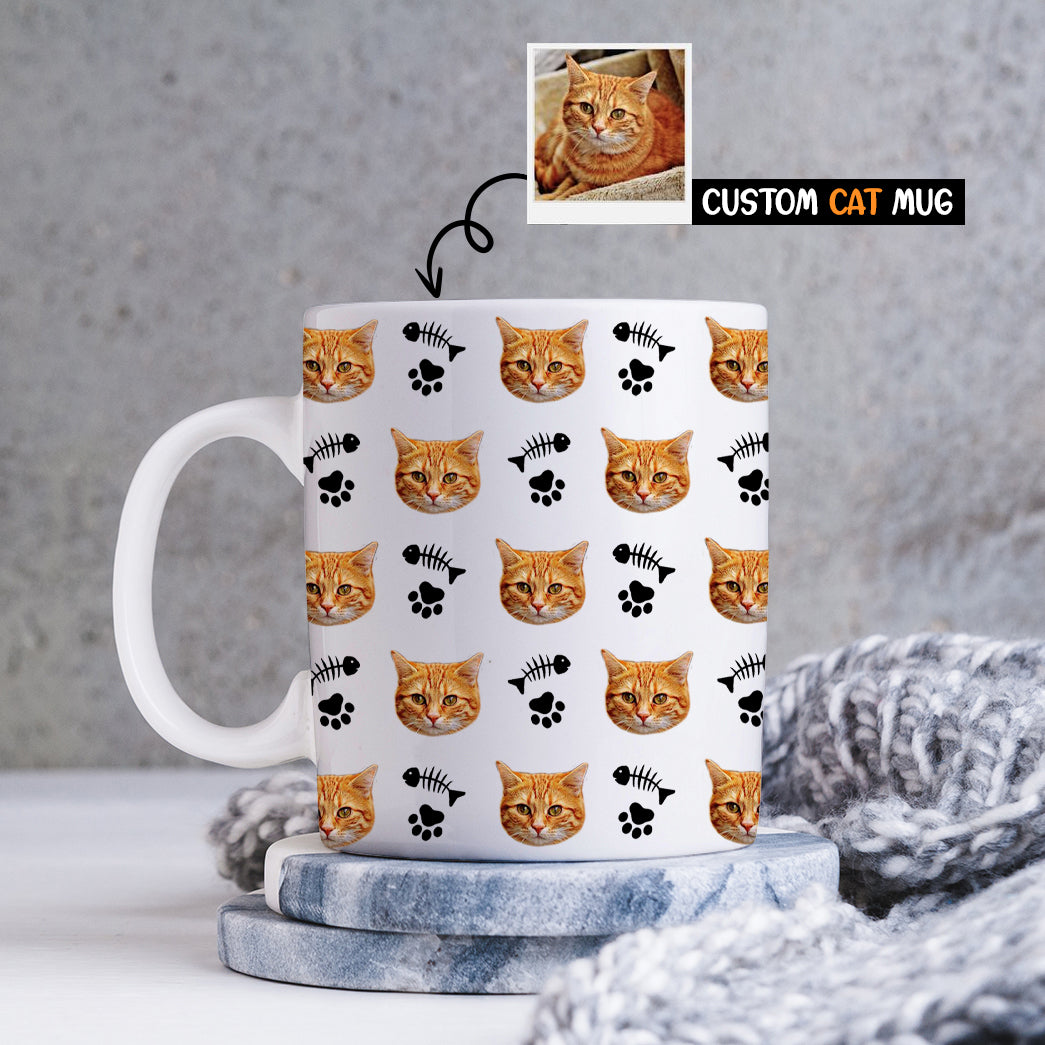 Cat Faces Personalized Mug