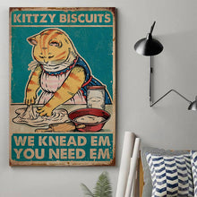 Load image into Gallery viewer, Kittzy Biscuits Canvas With Frame
