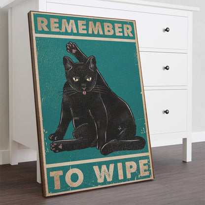 Remember To Wipe Canvas With Frame
