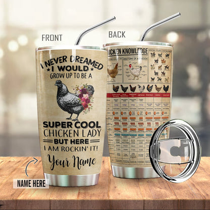 Chicken Lady Personalized Tumbler