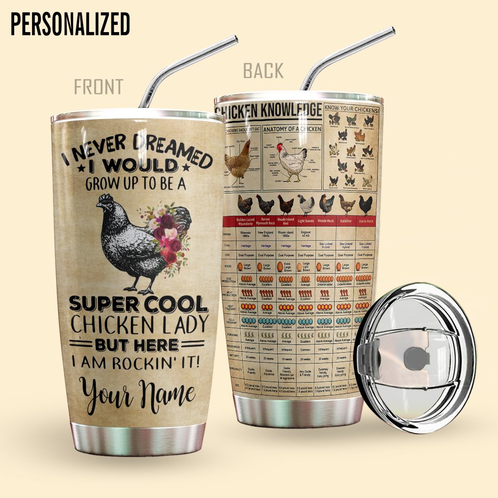Chicken Lady Personalized Tumbler