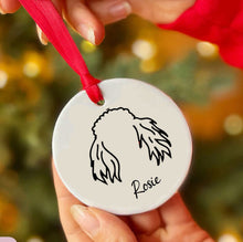 Load image into Gallery viewer, Personalized Dog Ear Custom Ceramic Ornament
