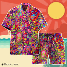 Load image into Gallery viewer, Hippi Pattern Custom Hawaii Button Shirt
