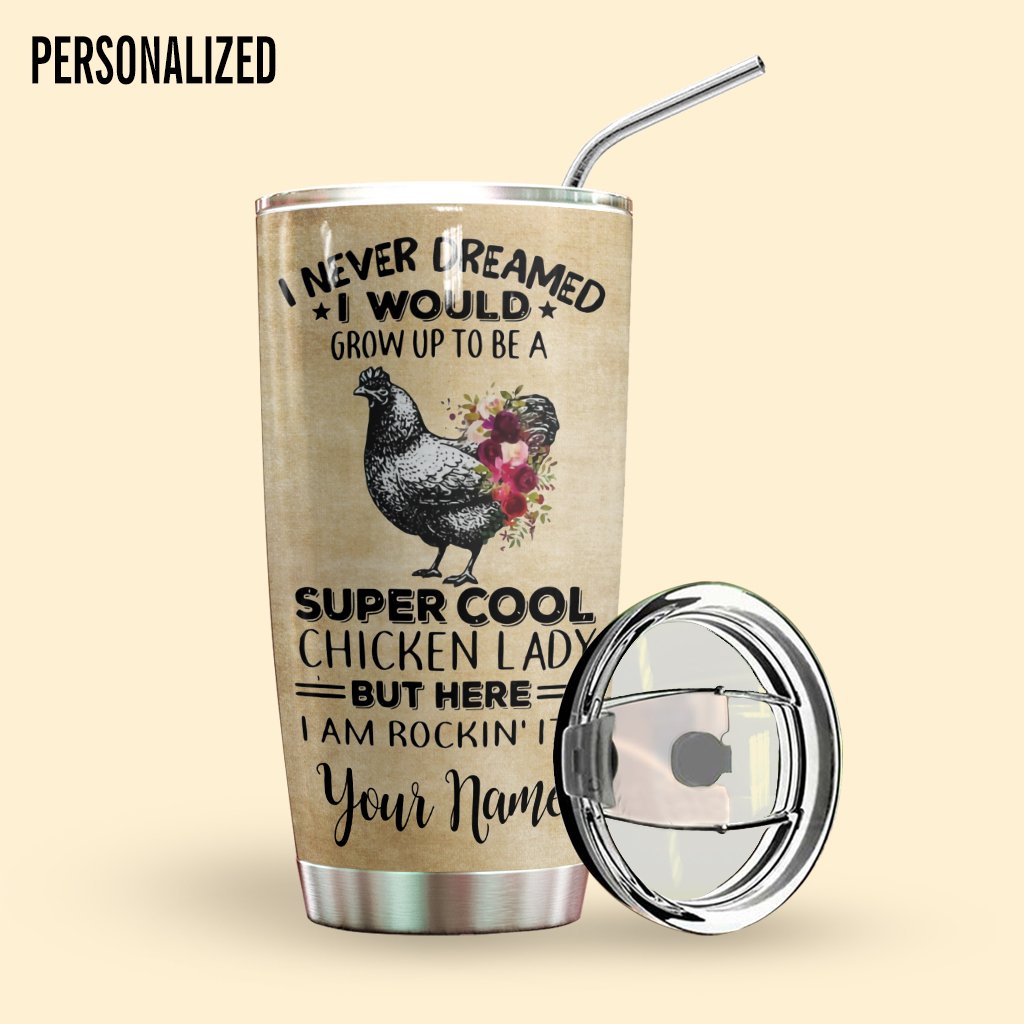 Chicken Lady Personalized Tumbler