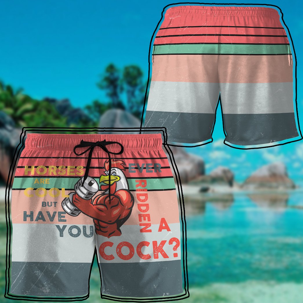 Stop Staring At My Cock Custom Beach Shorts