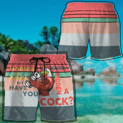 Stop Staring At My Cock Custom Beach Shorts