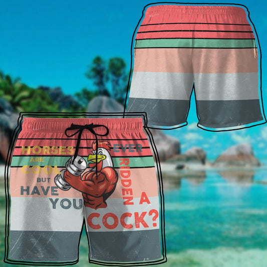 Stop Staring At My Cock Custom Beach Shorts