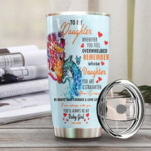 Load image into Gallery viewer, Giraffe Mom To Daughter Personalized Tumbler
