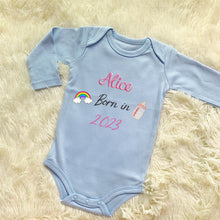 Load image into Gallery viewer, Personalized Embroidered Baby Onesie
