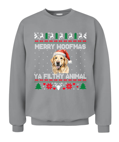 Personalized Pet Dog Merry Woofmas Printed Graphic Apparel