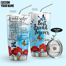 Load image into Gallery viewer, Butterfly Best Friends Personalized Tumbler
