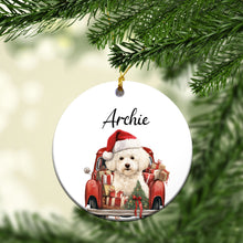 Load image into Gallery viewer, Personalized Dog Car Custom Ceramic Ornament
