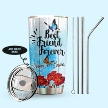 Load image into Gallery viewer, Butterfly Best Friends Personalized Tumbler
