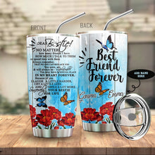 Load image into Gallery viewer, Butterfly Best Friends Personalized Tumbler
