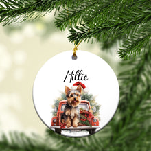 Load image into Gallery viewer, Personalized Dog Car Custom Ceramic Ornament
