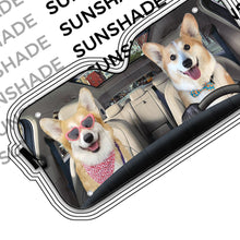 Load image into Gallery viewer, Love Corgi Dogs In Car Custom Car Auto Sunshade
