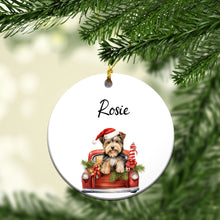 Load image into Gallery viewer, Personalized Dog Car Custom Ceramic Ornament
