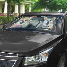 Load image into Gallery viewer, Love Corgi Dogs In Car Custom Car Auto Sunshade
