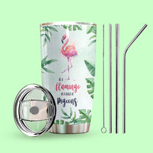 Load image into Gallery viewer, Flamingo Beautiful Personalized Tumbler
