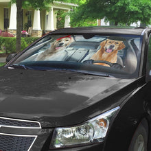 Load image into Gallery viewer, Golden Retrievers Dog Car Auto Sunshade
