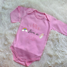 Load image into Gallery viewer, Personalized Embroidered Baby Onesie
