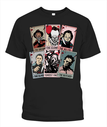 Halloween Horror Characters Graphic Apparel