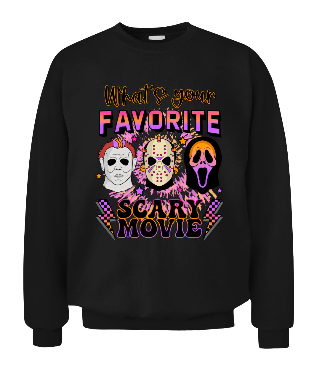 Halloween What's Your Favorite Scary Movie Graphic Apparel