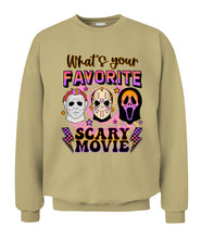 Load image into Gallery viewer, Halloween What&#39;s Your Favorite Scary Movie Graphic Apparel
