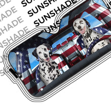 Load image into Gallery viewer, Lovely Dalmatian Custom Car Auto Sunshade
