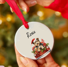 Load image into Gallery viewer, Personalized Dog Car Custom Ceramic Ornament
