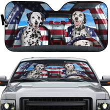 Load image into Gallery viewer, Lovely Dalmatian Custom Car Auto Sunshade
