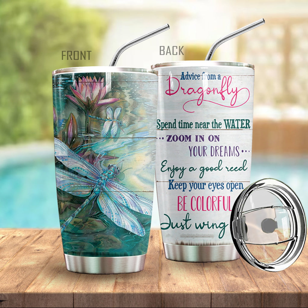 Dragonfly Advice Tumbler