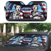 Load image into Gallery viewer, Lovely Dalmatian Custom Car Auto Sunshade
