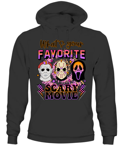 Halloween What's Your Favorite Scary Movie Graphic Apparel