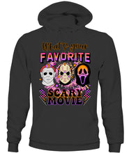 Load image into Gallery viewer, Halloween What&#39;s Your Favorite Scary Movie Graphic Apparel
