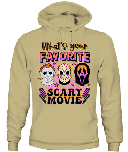 Halloween What's Your Favorite Scary Movie Graphic Apparel