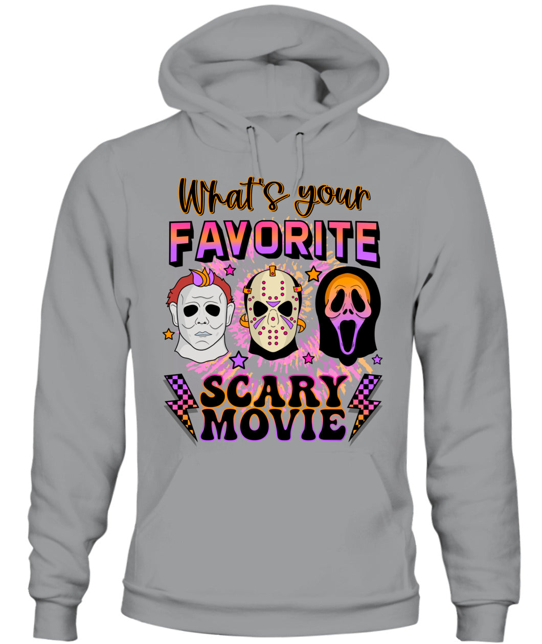 Halloween What's Your Favorite Scary Movie Graphic Apparel