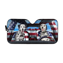 Load image into Gallery viewer, Lovely Dalmatian Custom Car Auto Sunshade
