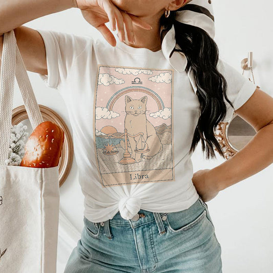 Libra Cat Custom Women's Tee & Unisex Tee