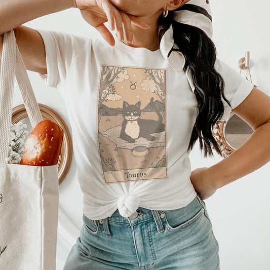 Taurus Cat Custom Women's Tee & Unisex Tee