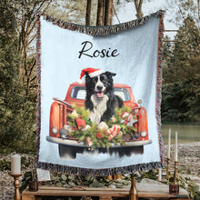 Load image into Gallery viewer, Personalized Pet Christmas Car Woven Blanket
