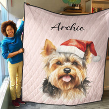 Load image into Gallery viewer, Personalized Pet Christmas Quilt
