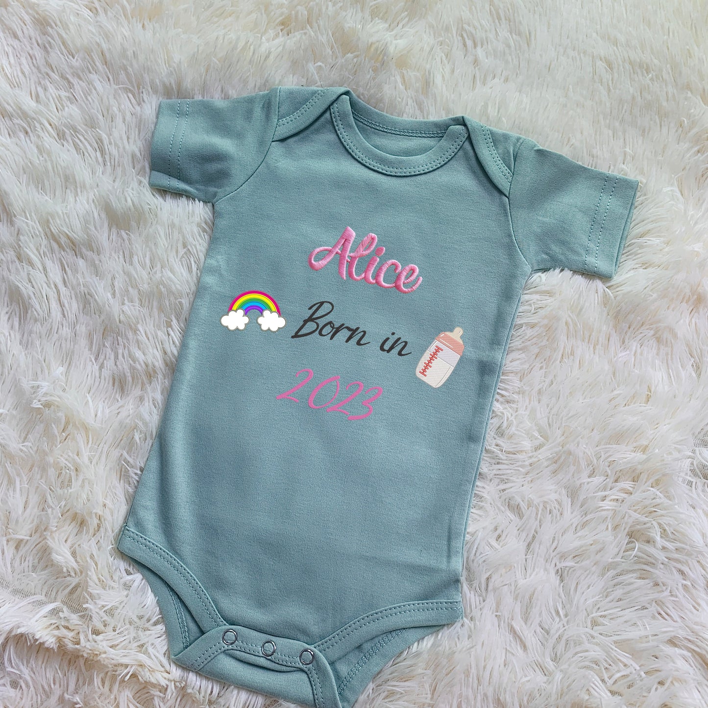 Personalized Embroidered Baby Onesie
